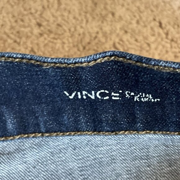 DL 1961 Vince Casual Straight Jeans Size 38X29 Mid Rise Dark Wash Stretch - Picture 8 of 11